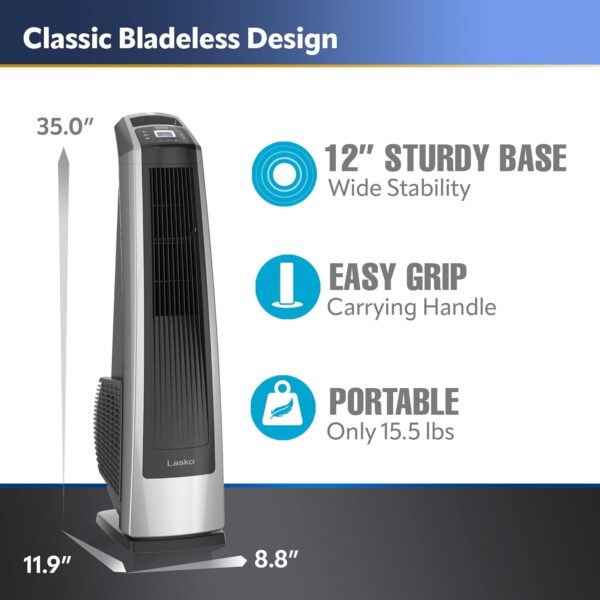 Lasko U35115 High Velocity Blower Fan - 35" with Remote - Image 4